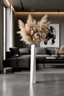 VIVANNO Bodenwindlicht Fiberglas HYDRON Säule Weiß Matt Bild 1