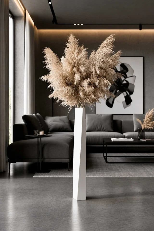 VIVANNO Bodenwindlicht Fiberglas HYDRON Säule Weiß Matt