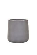 VIVANNO Blumentopf Fiberglas VEKRA Rund Betongrau Beton-Design Bild 2