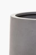 VIVANNO Blumentopf Fiberglas VEKRA Rund Betongrau Beton-Design Bild 5