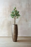 VIVANNO Bodenvase MAGNUM Rund Quarzgrau Seidenmatt Fiberglas Bild 3