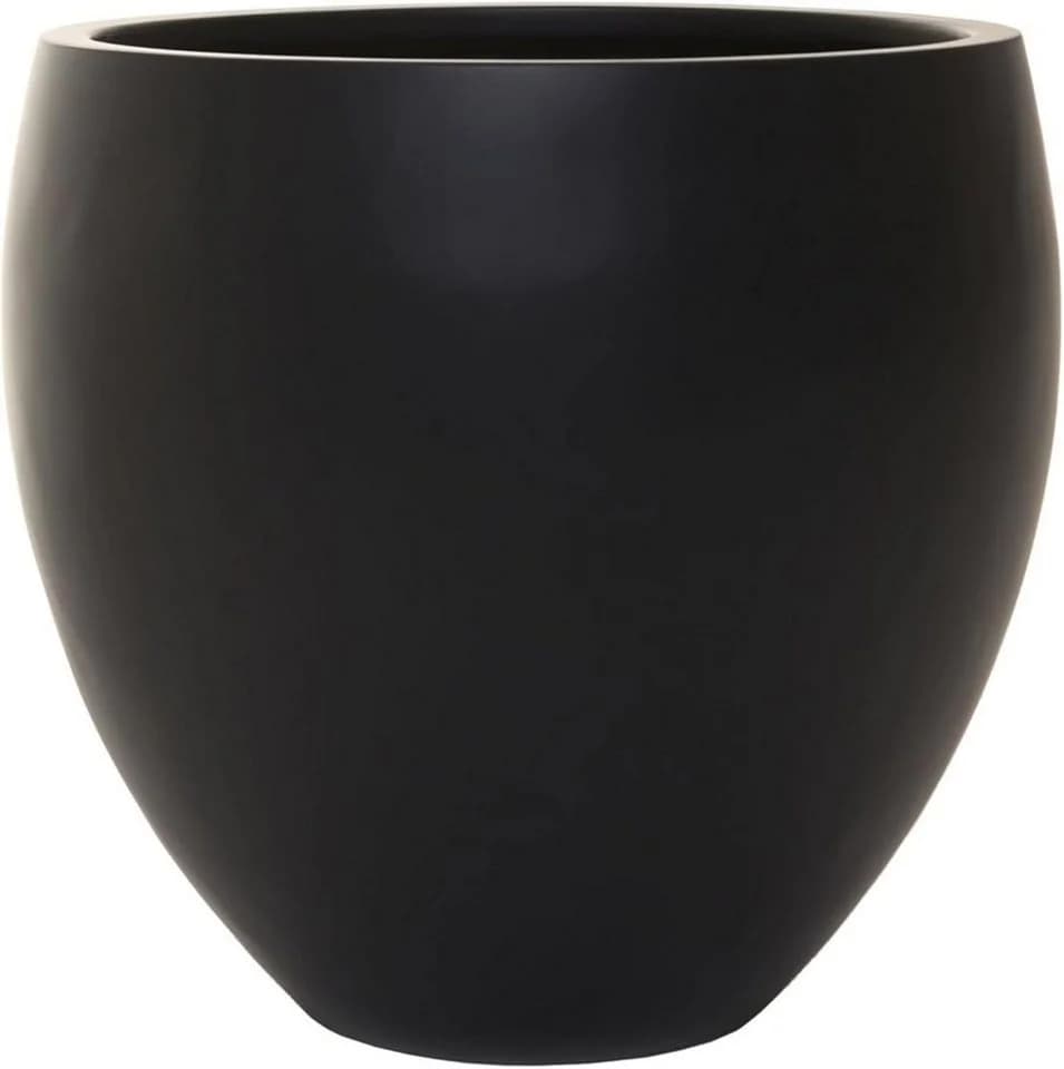 VIVANNO Blumentopf PLUTO Rund Anthrazit Matt Fiberglas - Bild 2