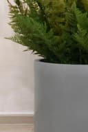 VIVANNO Blumentopf CHICO Rund Beton-Grau Fiberglas Bild 4