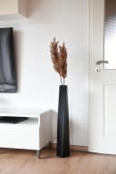 VIVANNO Bodenwindlicht HYDRON Säule Schwarz Matt Fiberglas Bild 1