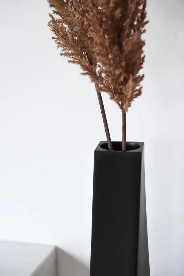 VIVANNO Bodenwindlicht HYDRON Säule Schwarz Matt Fiberglas - Bild 3