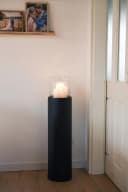 VIVANNO Bodenwindlicht Fiberglas CANDIRO Rund Schwarz Matt Bild 2