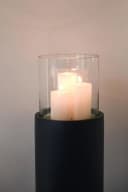 VIVANNO Bodenwindlicht Fiberglas CANDIRO Rund Schwarz Matt Bild 3