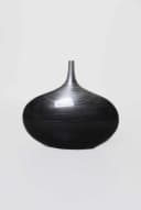 VIVANNO Bodenvase BELEZA Rund Silber Hochglanz Mit Muster Bild 4
