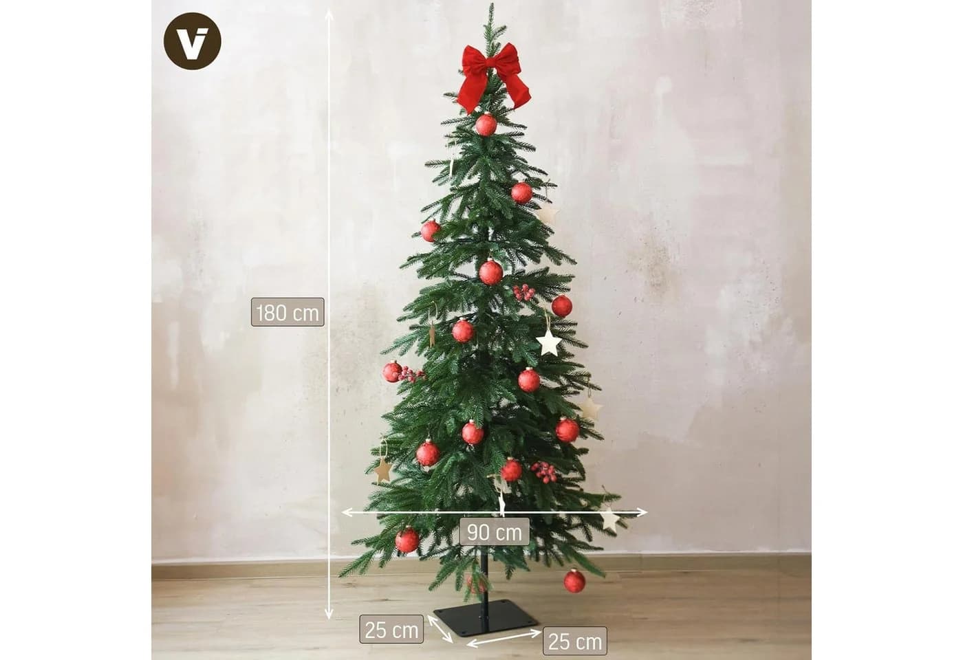 VIVANNO Künstlicher Weihnachtsbaum Kunststoff PINSAPO Konisch Grün - Bild 3