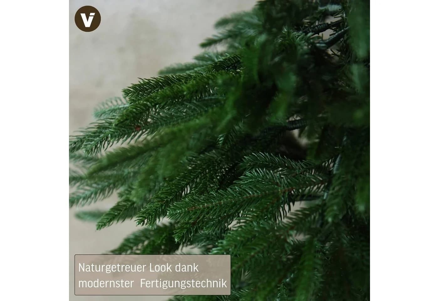 VIVANNO Künstlicher Weihnachtsbaum Kunststoff PINSAPO Konisch Grün - Bild 5