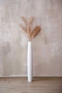 VIVANNO Bodenvase ISONDRA Weiß Matt Fiberglas Bild 1