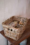 VIVANNO Regalkorb Rattan CESTA Kasten Natur Geflochten Bild 5