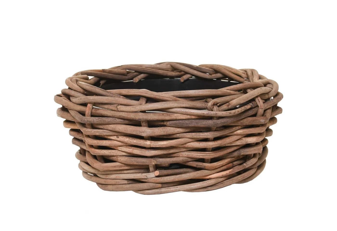 VIVANNO Pflanzkorb BOJO Rund Natur Rattan - Bild 2