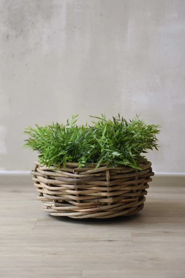 VIVANNO Pflanzkorb BOJO Rund Natur Rattan - Bild 3