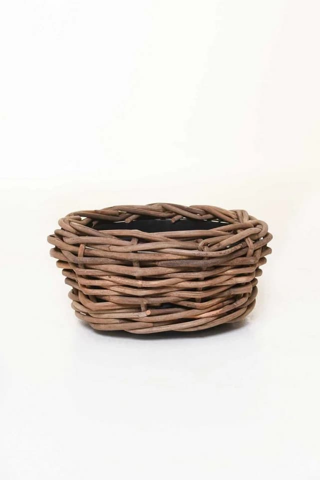 VIVANNO Pflanzkorb BOJO Rund Natur Rattan - Bild 5