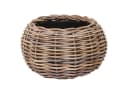 VIVANNO Pflanzkorb Rattan PALLA Rund - Natur Geflochten Bild 2