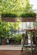 VIVANNO Balkonkasten Rattan SACADA Natur Geflochten Bild 1