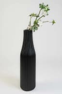 VIVANNO Bodenvase VERTIGO Säule Skandischwarz Matt Fiberglas Bild 3