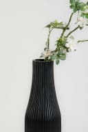 VIVANNO Bodenvase VERTIGO Säule Skandischwarz Matt Fiberglas Bild 4