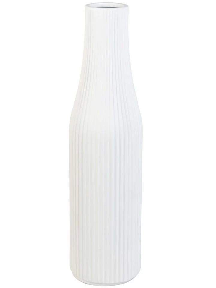 VIVANNO Bodenvase VERTIGO Säule Skandiweiß Matt Fiberglas - Bild 2