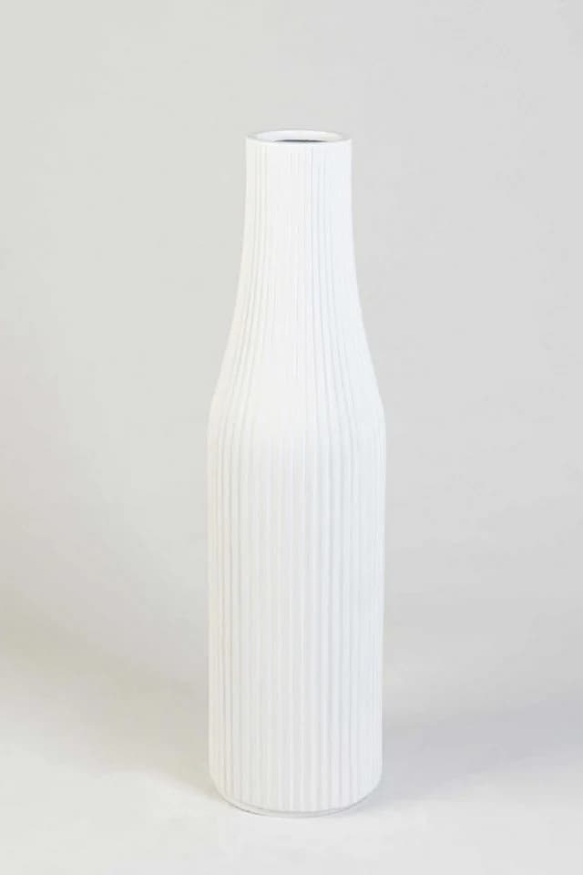 VIVANNO Bodenvase VERTIGO Säule Skandiweiß Matt Fiberglas - Bild 5