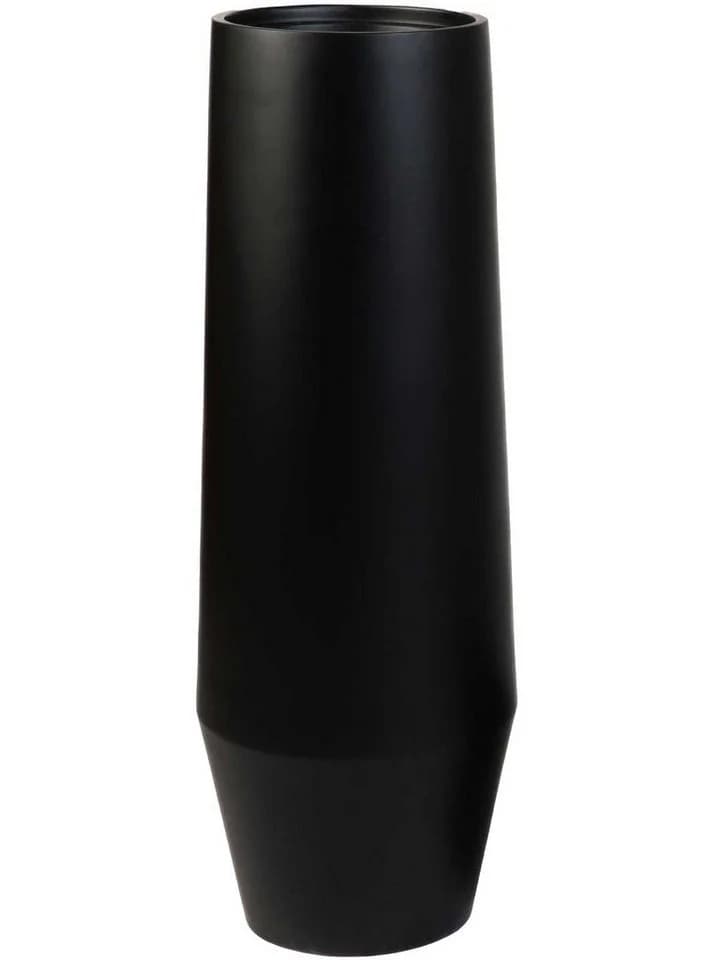 VIVANNO Bodenvase Fiberglas BERBELO Schwarz Matt - Bild 2