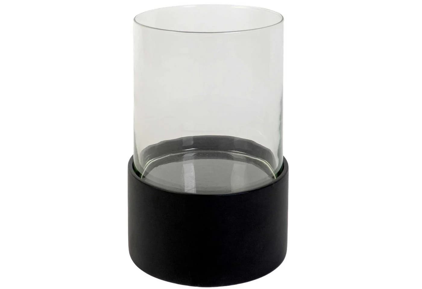 VIVANNO Windlicht CANDIRA Rund Schwarz Matt Fiberglas - Bild 2