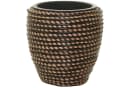VIVANNO Blumentopf Rattan MASTELLO Rund - Umbra Geflochten Bild 2