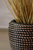 VIVANNO Blumentopf Rattan MASTELLO Rund - Umbra Geflochten Bild 3