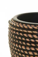 VIVANNO Blumentopf Rattan MASTELLO Rund - Umbra Geflochten Bild 5