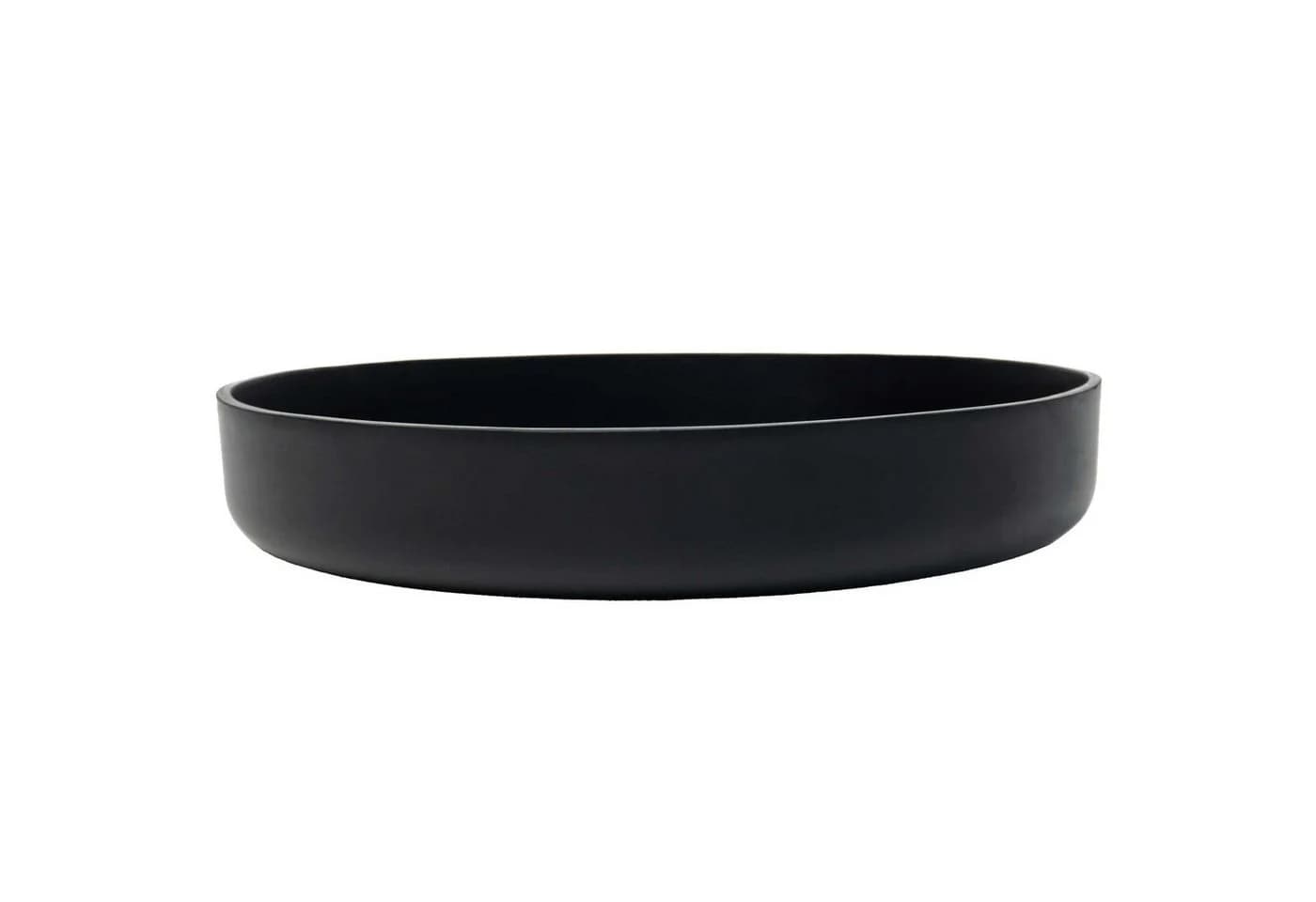 VIVANNO Pflanzschale Fiberglas Anthrazit Matt 30x5 cm - Bild 2