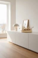 VIVANNO Pflanzschale Fiberglas 30x5 cm Creme Matt Mit Muster Bild 4