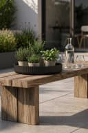 VIVANNO Pflanzschale Fiberglas ORYVEN Schale Anthrazit Matt Bild 3