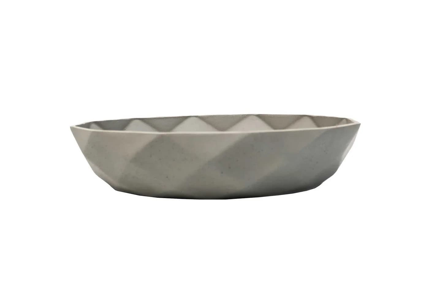 VIVANNO Pflanzschale CAVERO Grau Fiberglas Betonoptik - Bild 2