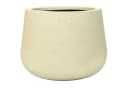 VIVANNO Blumentopf Fiberglas GIRAR Rund Vesuvbeige Matt Bild 2
