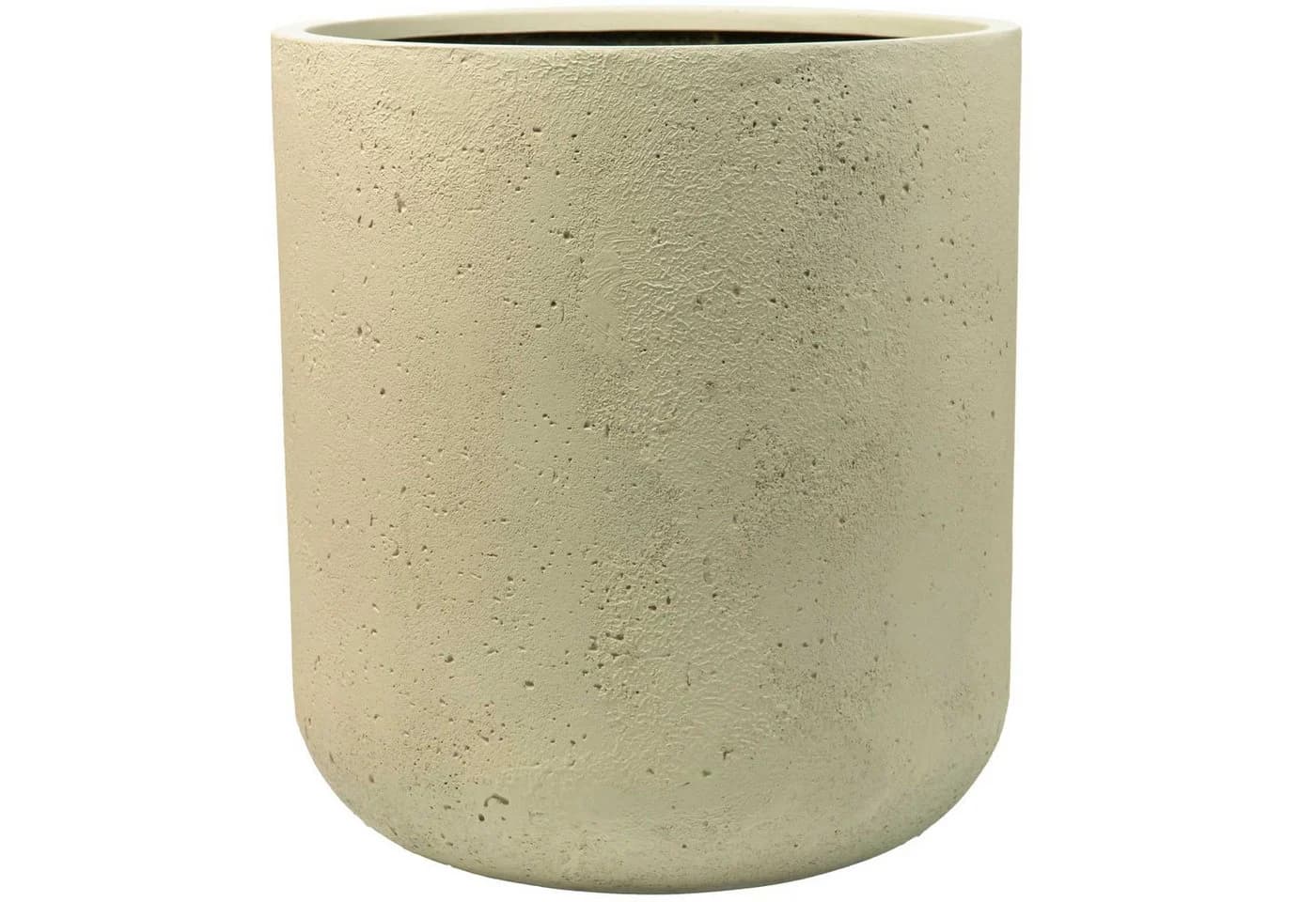 VIVANNO Blumentopf CHICO Rund Vesuvbeige Matt Fiberglas - Bild 2
