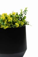 VIVANNO Blumentopf Fiberglas NEXORA Rund - Schwarz Matt Bild 4