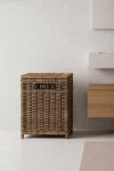 VIVANNO Wäschekorb Rattan CESTO mit Deckel und Inlay Bild 1