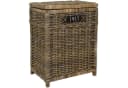 VIVANNO Wäschekorb Rattan CESTO mit Deckel und Inlay Bild 2