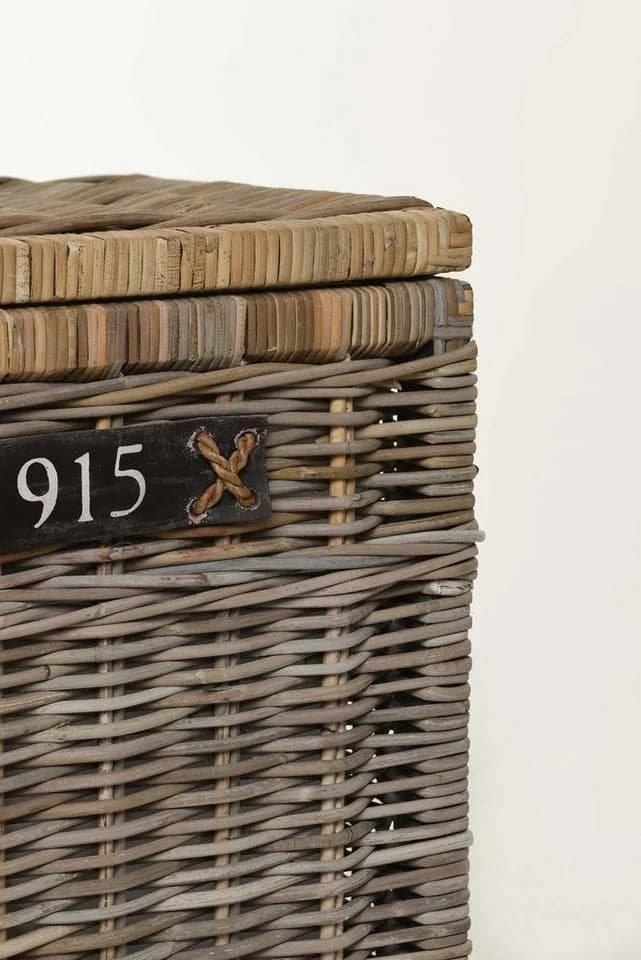 VIVANNO Wäschekorb Rattan CESTO mit Deckel und Inlay - Bild 4
