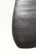 VIVANNO Bodenvase KALAL Oval Spiralschwarz Hochglanz Bild 5