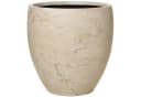 VIVANNO Blumentopf ANIRA Rund Fiberglas Steinoptik Beige Bild 2