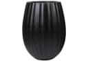 VIVANNO Blumentopf BALAO ARC Schwarz Matt Fiberglas Bild 2