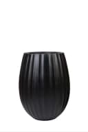 VIVANNO Blumentopf BALAO ARC Schwarz Matt Fiberglas Bild 4