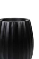 VIVANNO Blumentopf BALAO ARC Schwarz Matt Fiberglas Bild 5