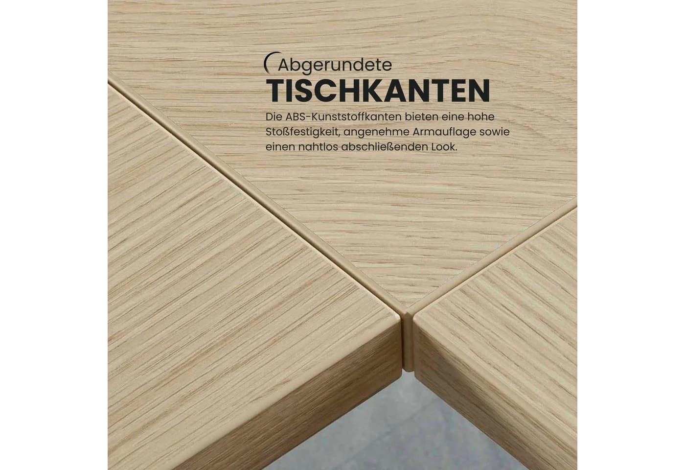 bümö Schreibtischplatte Ahorn Dekor 160x80 cm Spanplatte