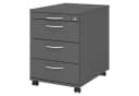 bümö Rollcontainer Office Bürocontainer 3 Schubladen Graphit Bild 2