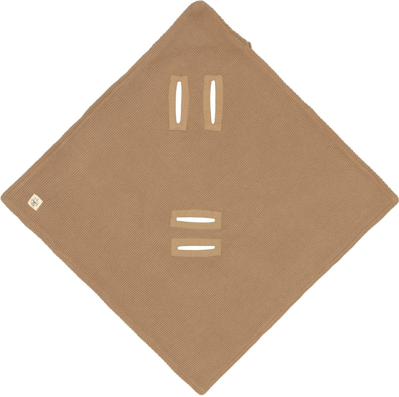 LÄSSIG Einschlagdecke für Babyschale sand Baumwolle 78x78cm