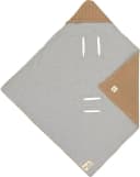 LÄSSIG Einschlagdecke für Babyschale sand Baumwolle 78x78cm Bild 3