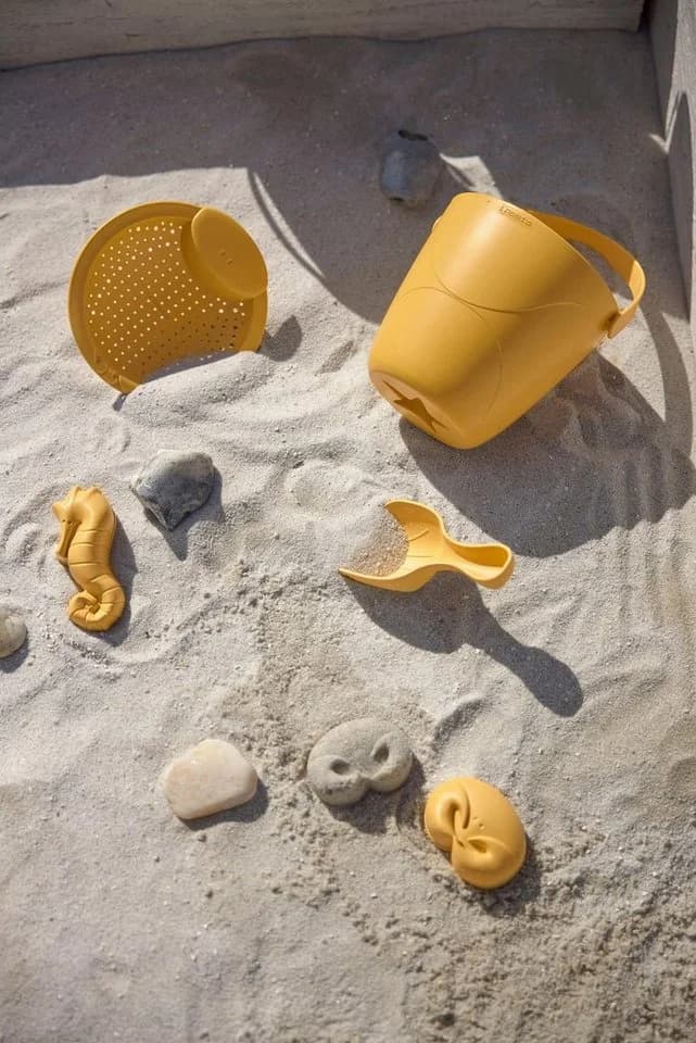 LÄSSIG Sandform-Set 5-tlg. Gelb Biokomposit